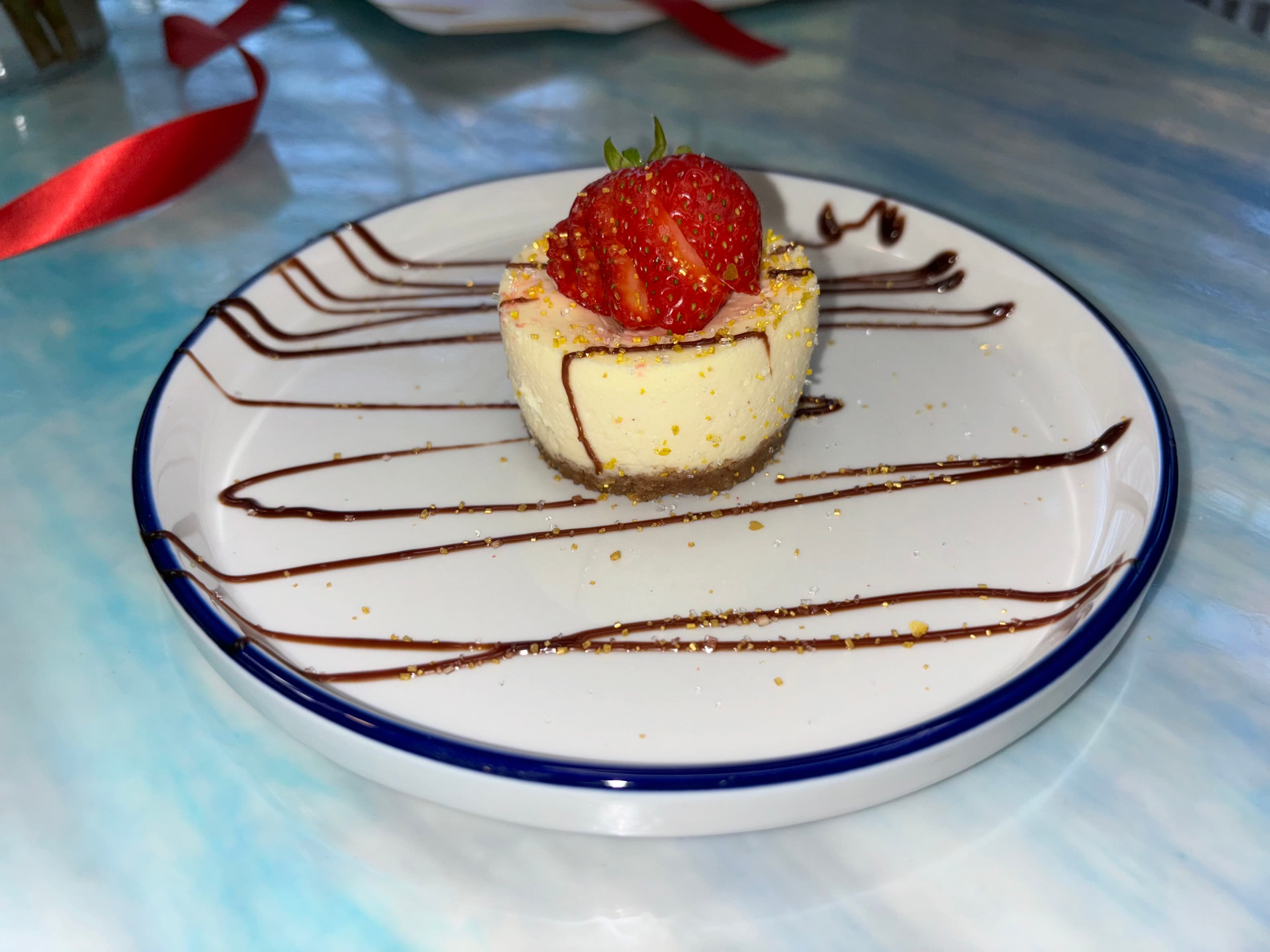 Chocolate Decadence bejeweled cheesecake cup-cake - The Cheesecake Collection