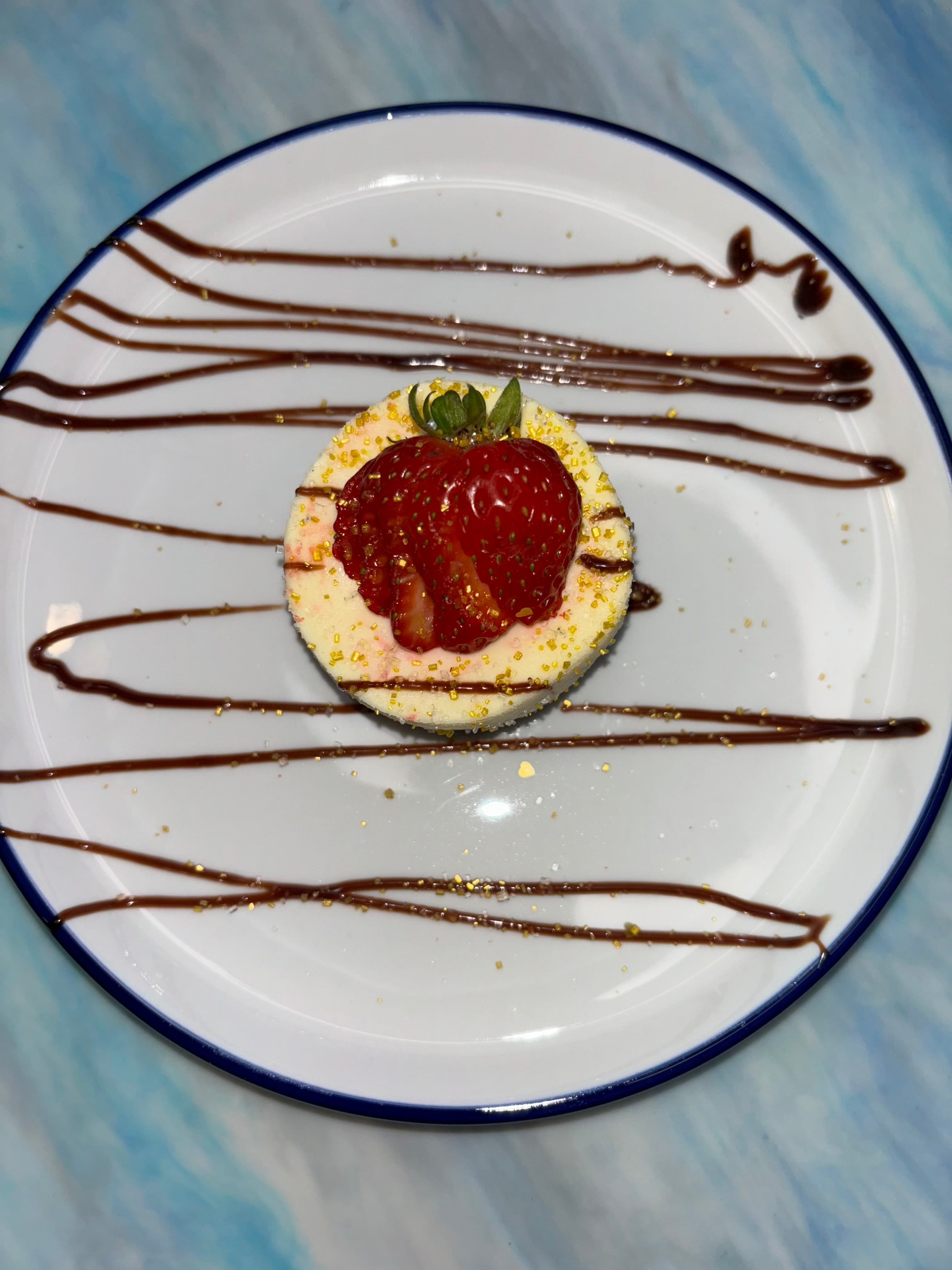 Salted Caramel bejeweled cheesecake cup-cake - The Cheesecake Collection